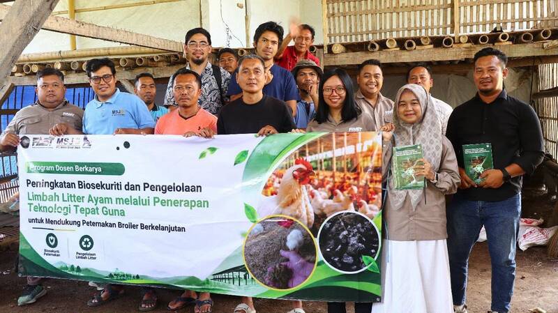 Dosen UB Dorong Peternak Ayam Broiler di Lombok Terapkan Biosekuriti dan Olah Limbah