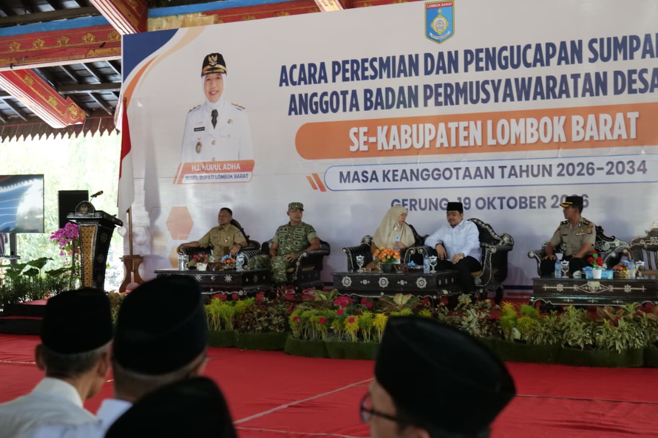 Ketua DPRD Lombok Barat Hadiri Peresmian 450 Anggota BPD Periode 2026–2034