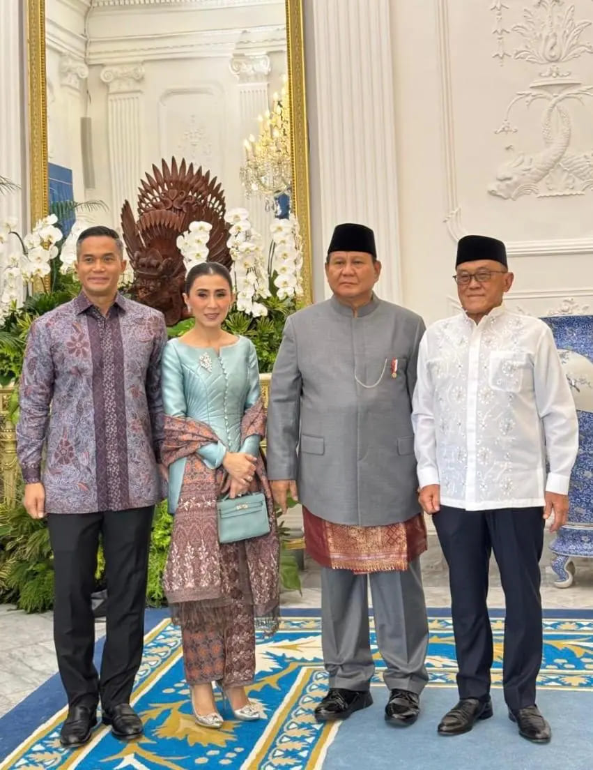 Momen Silaturahmi: ARB dan Anindya Bakrie di Open House Prabowo