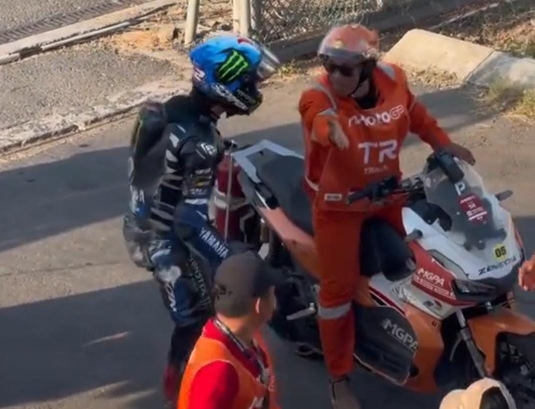 Viral Alex Rins Cekcok dengan Marshal di MotoGP Mandalika