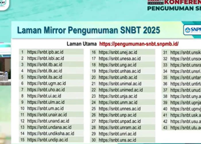 43 Link Mirror Pengumuman Hasil UTBK SNBT 2025 Lengkap Cara Cek Melihatnya, Bisa Diakses Hari Ini Pukul 16.00 