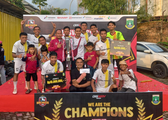 Pokja Wartawan Jakpus Juara Disway Cup Mini Soccer 2025