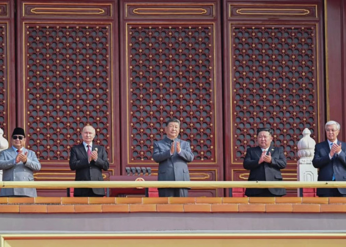 Prabowo Satu Barisan dengan Putin, Xi Jinping, dan Kim Jong Un di Parade Militer China, Jadi Sorotan Dunia