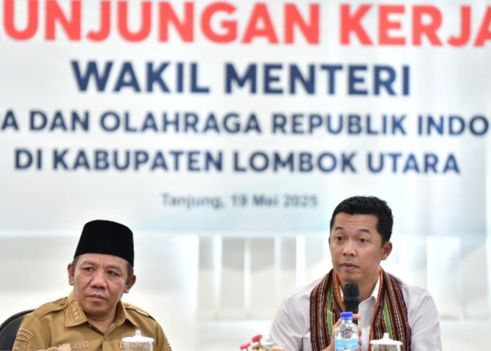 Wamenpora Taufik Hidayat Dorong Pendidikan Olahraga di Lombok Utara