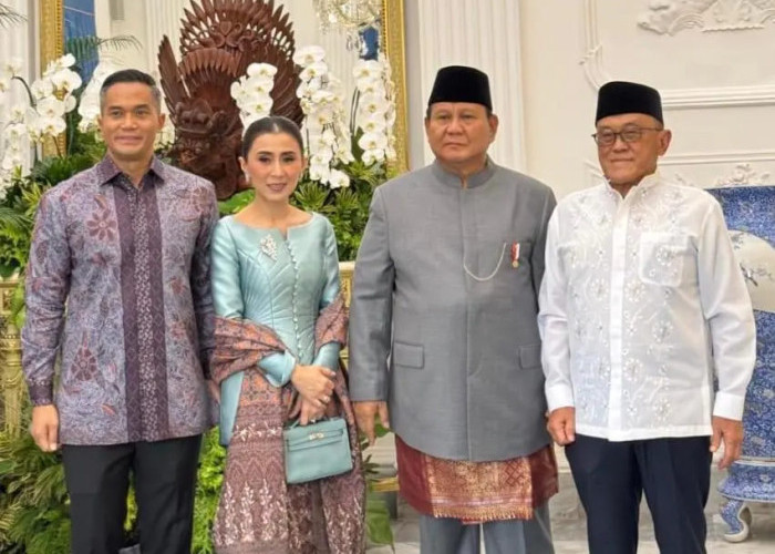 Momen Silaturahmi: ARB dan Anindya Bakrie di Open House Prabowo