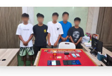 Lima Orang Diamankan di Bintaro Ampenan, Polisi Sita 2,27 Gram Diduga Sabu