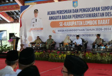 Ketua DPRD Lombok Barat Hadiri Peresmian 450 Anggota BPD Periode 2026–2034
